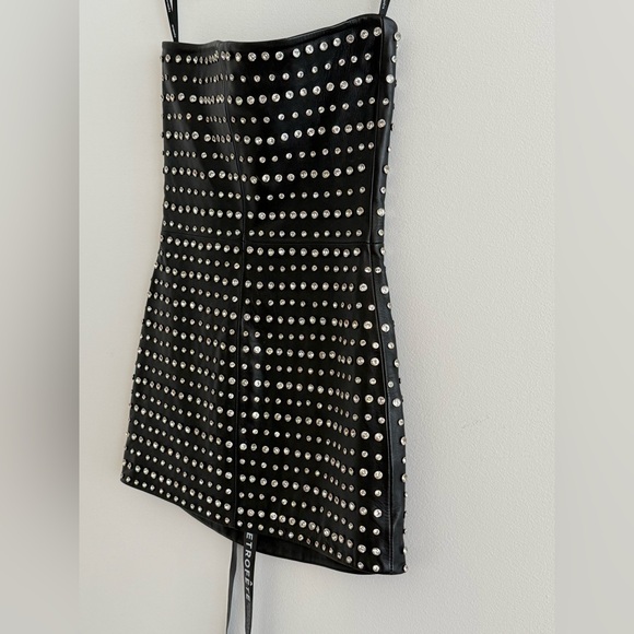 Retrofete RHYA Embellished Leather Dress $1998 Size Small S - Picture 8 of 16